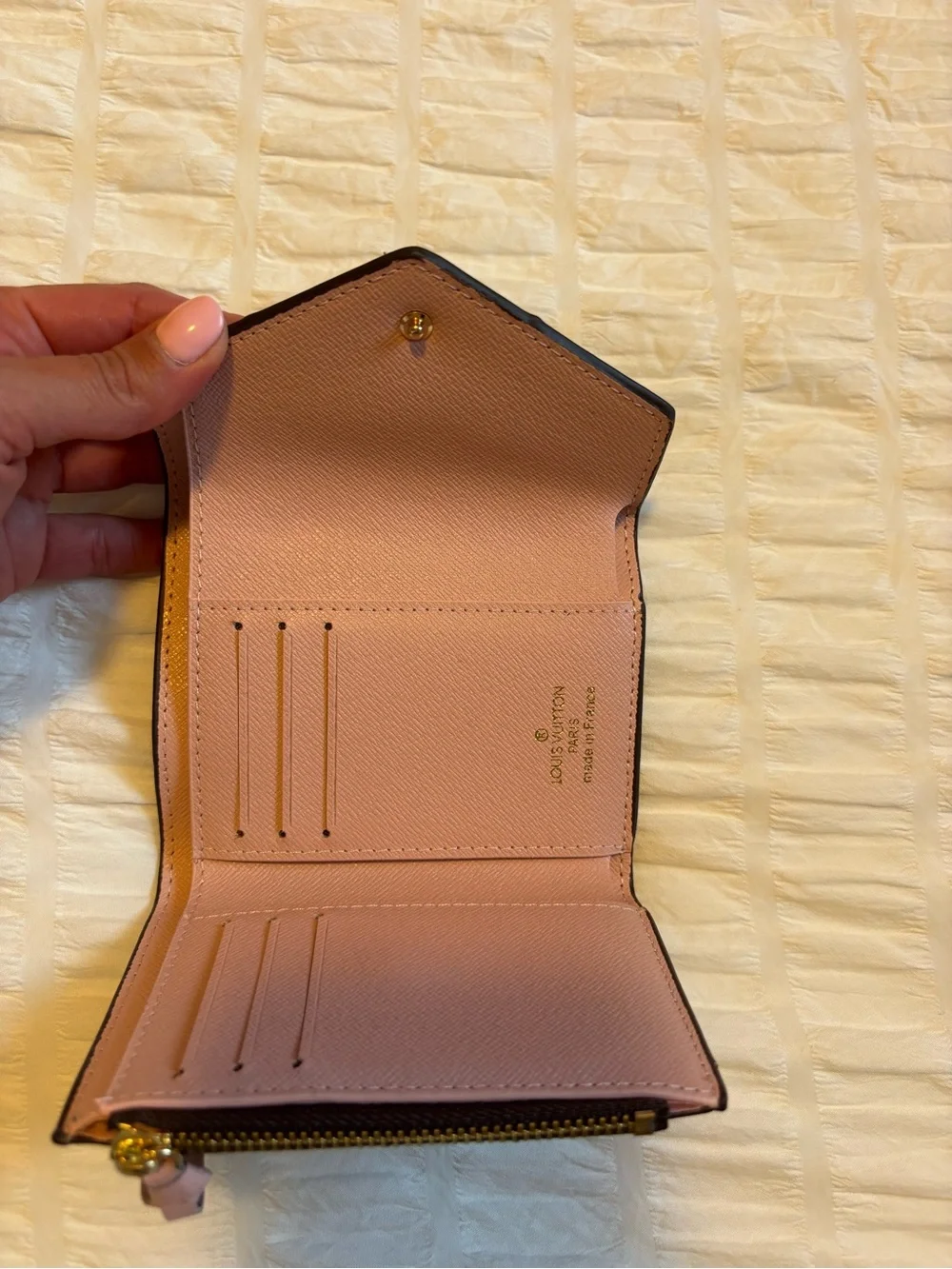Brown & pink  wallet